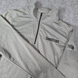 The North Face Tombstone‎ Pullover Womens XXL Gray 1/4 Zip Long Sleeve
